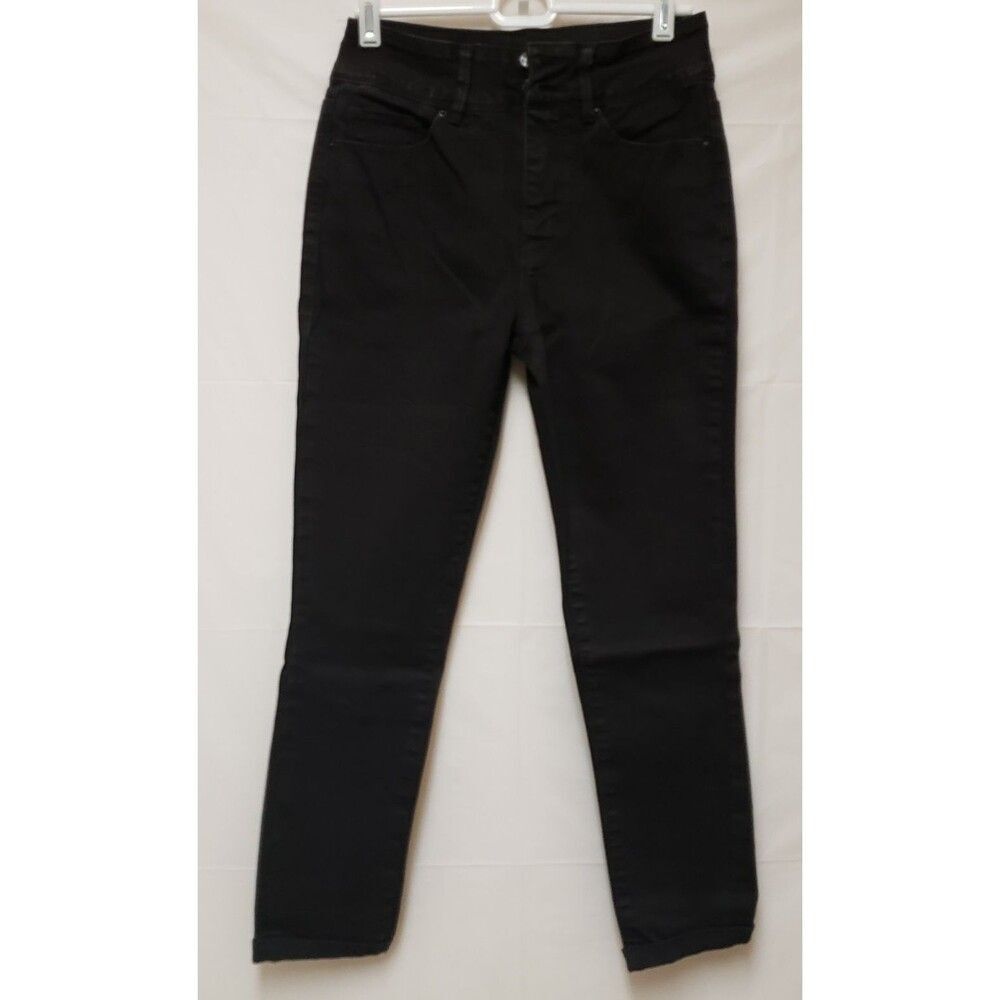 YMI Women’s Black Stretch Crop Denim Jeans Sz 5 New Without Tags